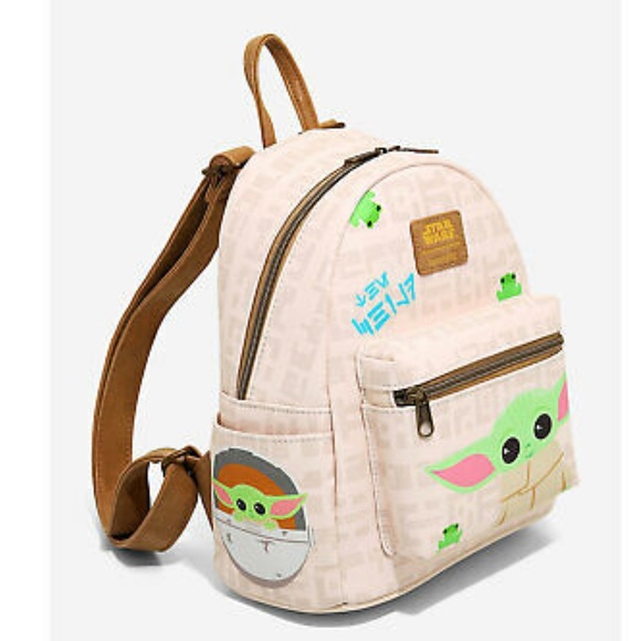 Loungefly Disney Star Wars Baby Yoda Mini Backpack - Picture 6 of 11
